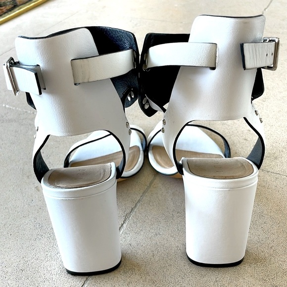 IRO Paris White Leather Strappy Sandals – Size 38 - Picture 8 of 14